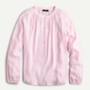 J Crew long sleeve drapey popover top NWT small